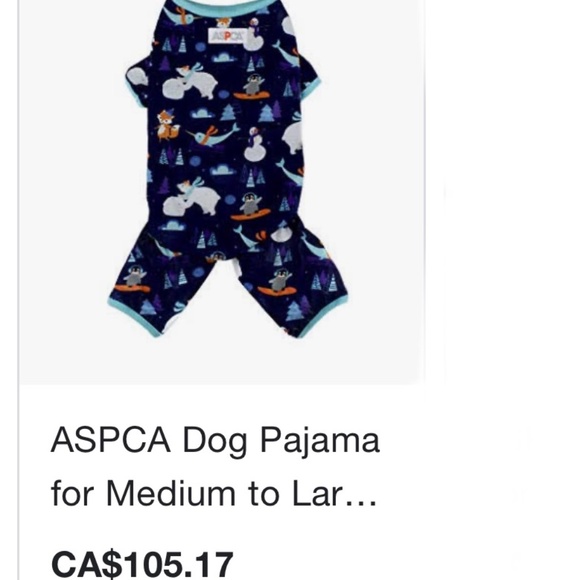 Brand New ASPCA Winter Print Dog Pyjamas - Picture 4 of 13